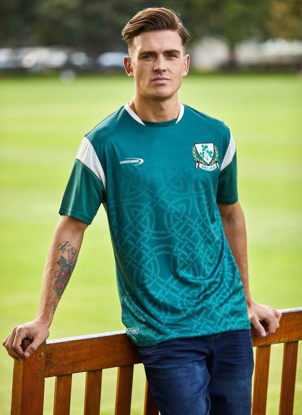Lansdowne Shamrock Crest Performance T-Shirt 